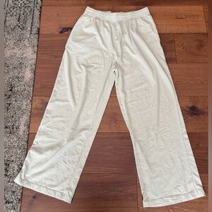 SKIMS Wide Leg Lounge Pants in Light Mint